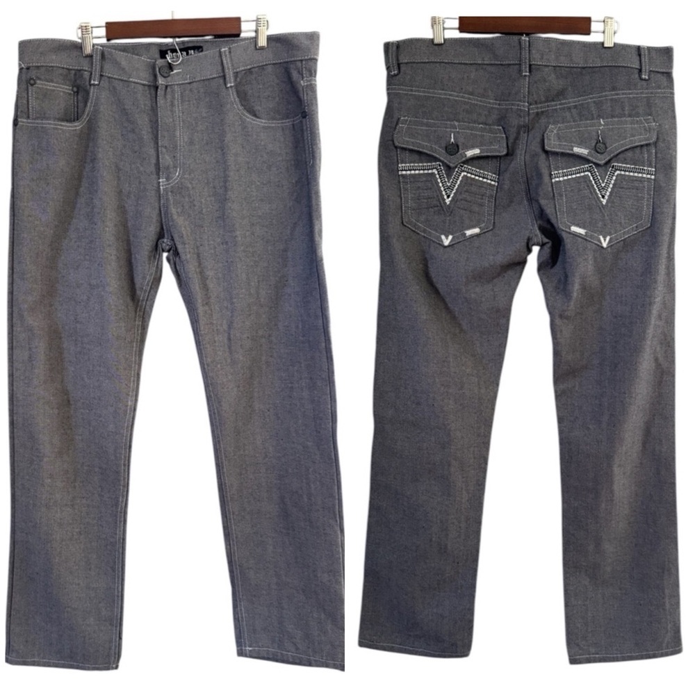 Hova Men's Gray Relaxed Fit Jeans Men's Size 38X33  NWOT